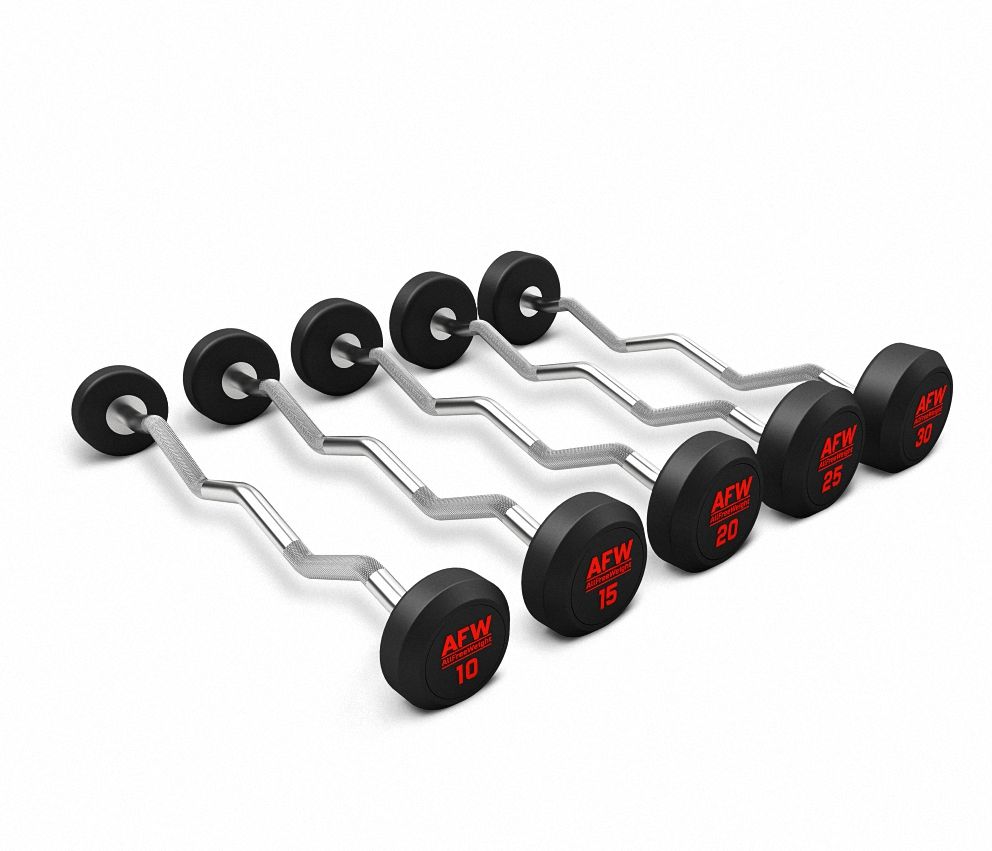 438805-100- AFW Kit 5 barras Z biceps goma R plus-full